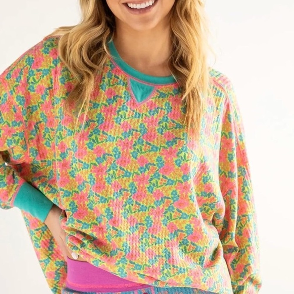 NATURAL LIFE Vibrant Floral Pajama 2-pc Set